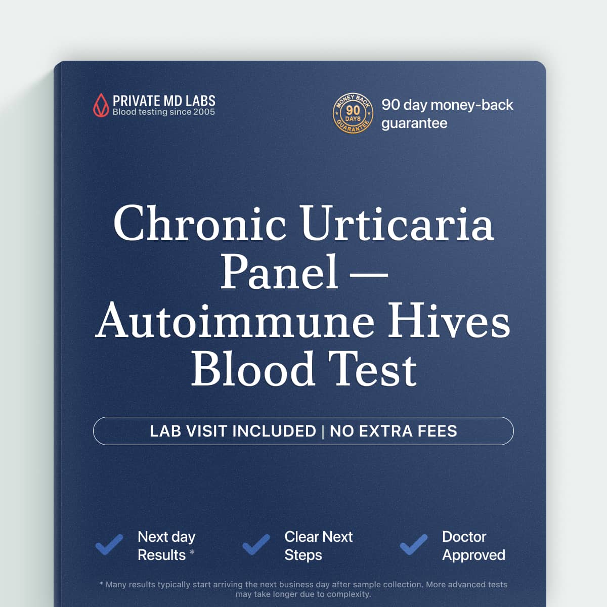 Chronic urticaria panel testing for autoimmune hives and unexplained skin reactions