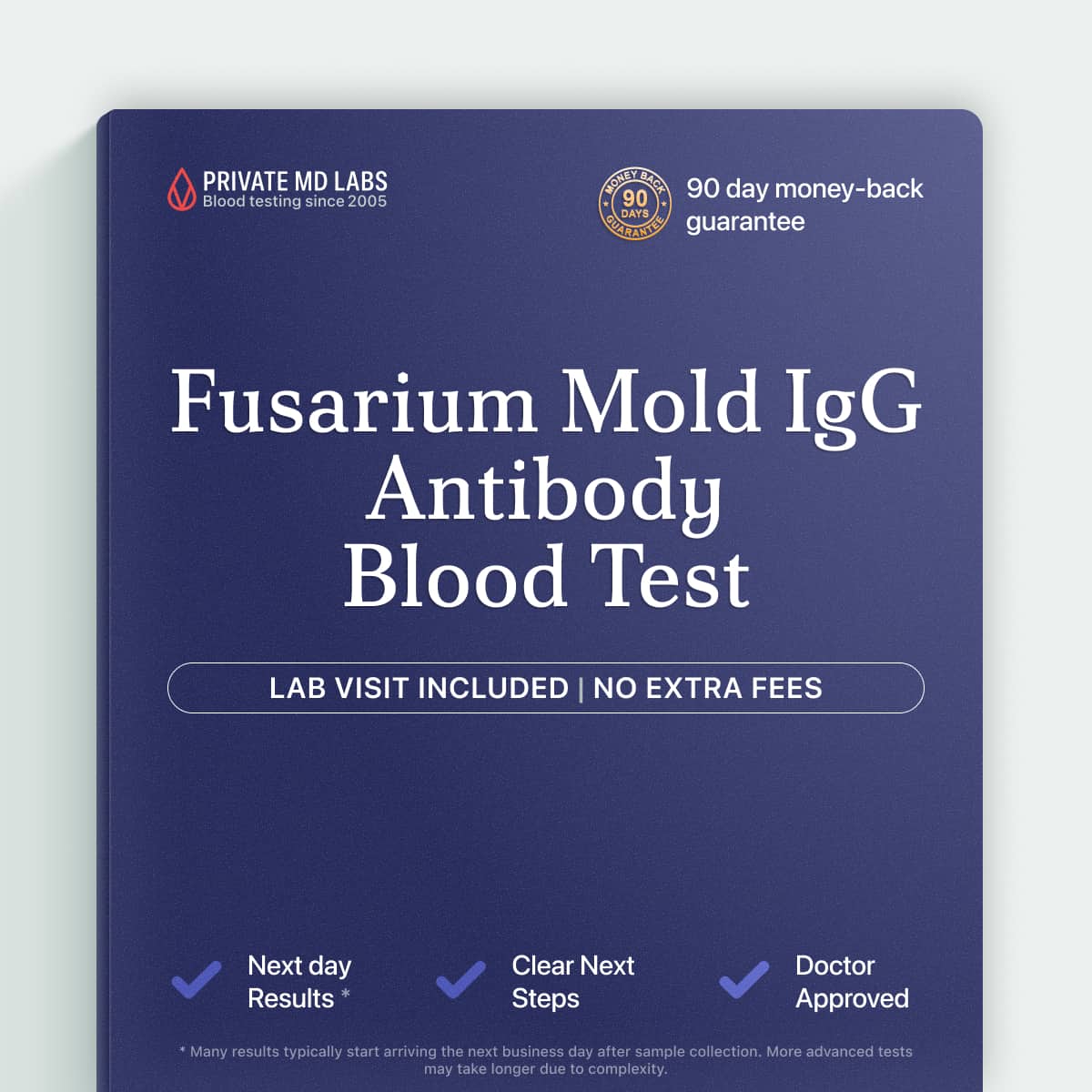 Fusarium mold IgG antibody test for evaluating past mold exposure sensitivity