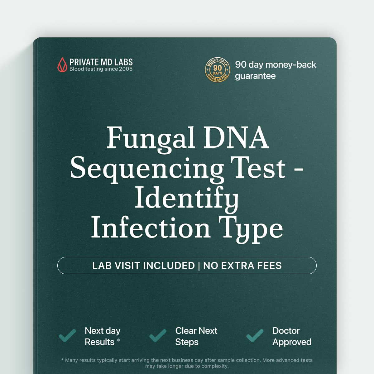 Fungal ITS sequencing test for identifying fungal infections at the genus level