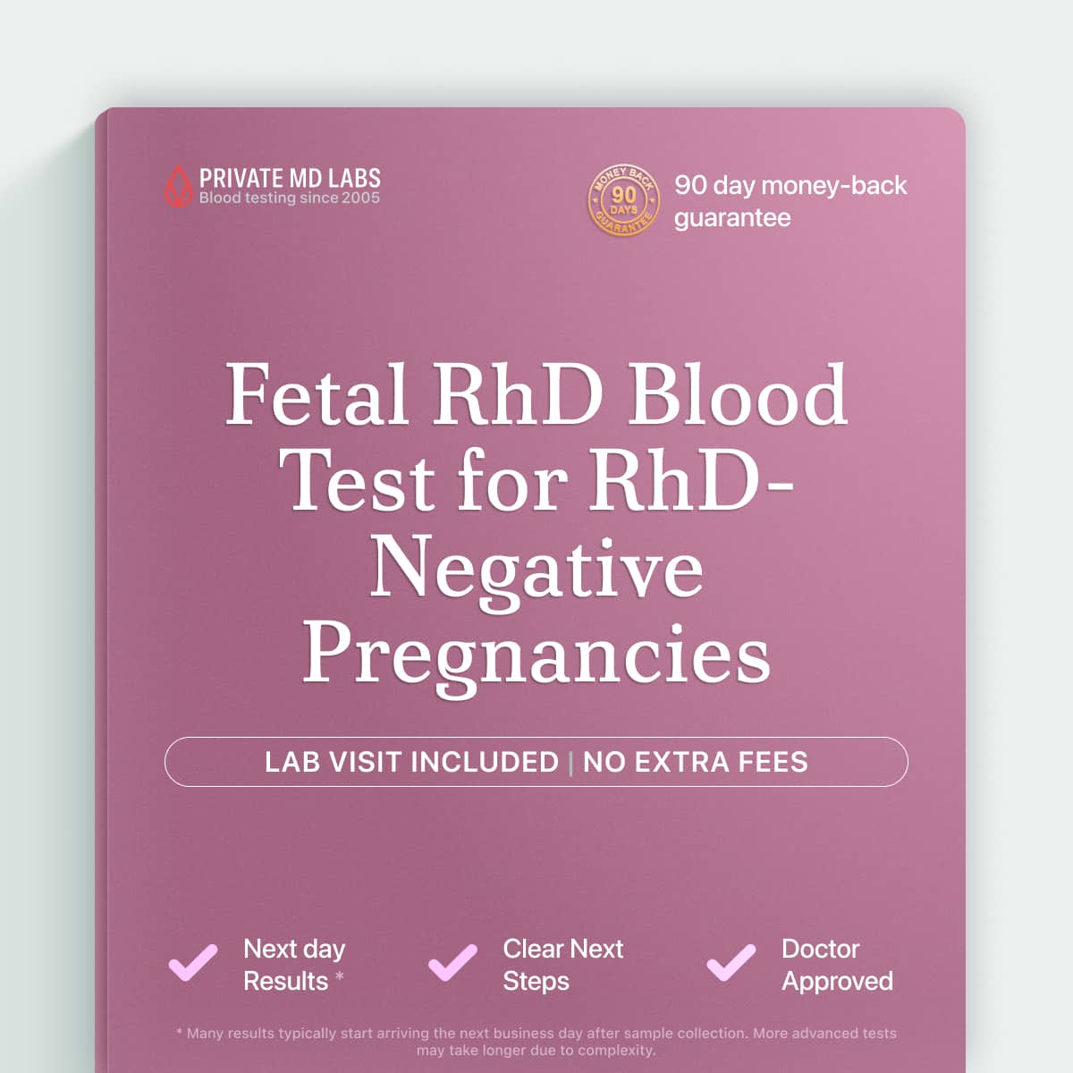 Fetal RHD gene test for RhD-negative pregnant people assessing baby's Rh status