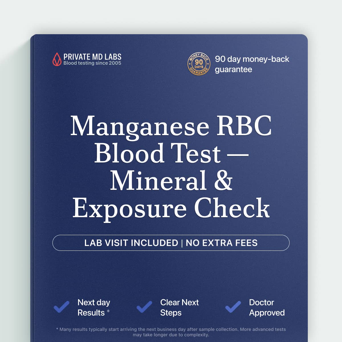 Manganese RBC test for nutrient deficiency, bone health, and industrial exposure monitoring