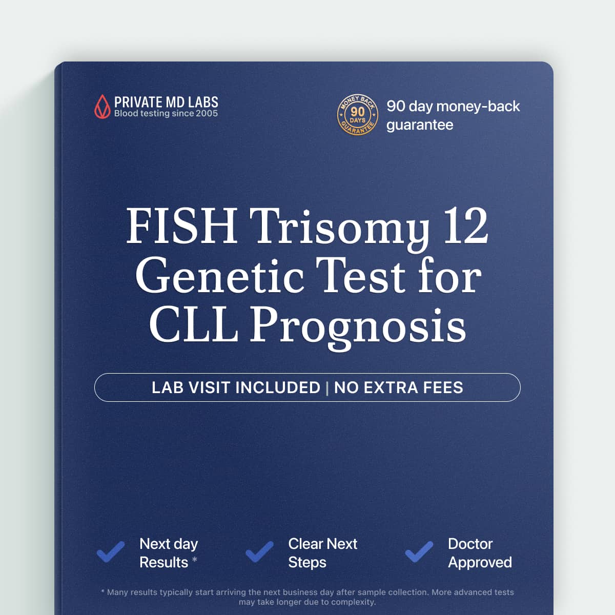 FISH CLL genetic test for trisomy 12 in chronic lymphocytic leukemia patients