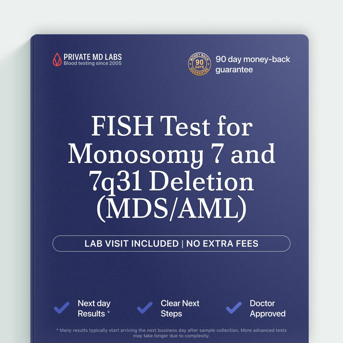 FISH cytogenetic test for monosomy 7 in MDS and AML diagnosis