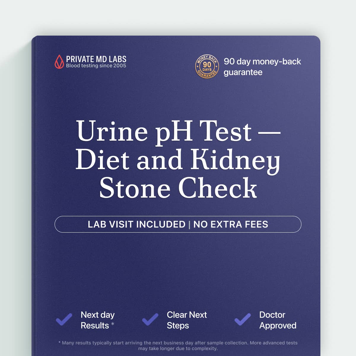 Urine pH test for tracking diet-related acid or alkaline levels and kidney stone risk