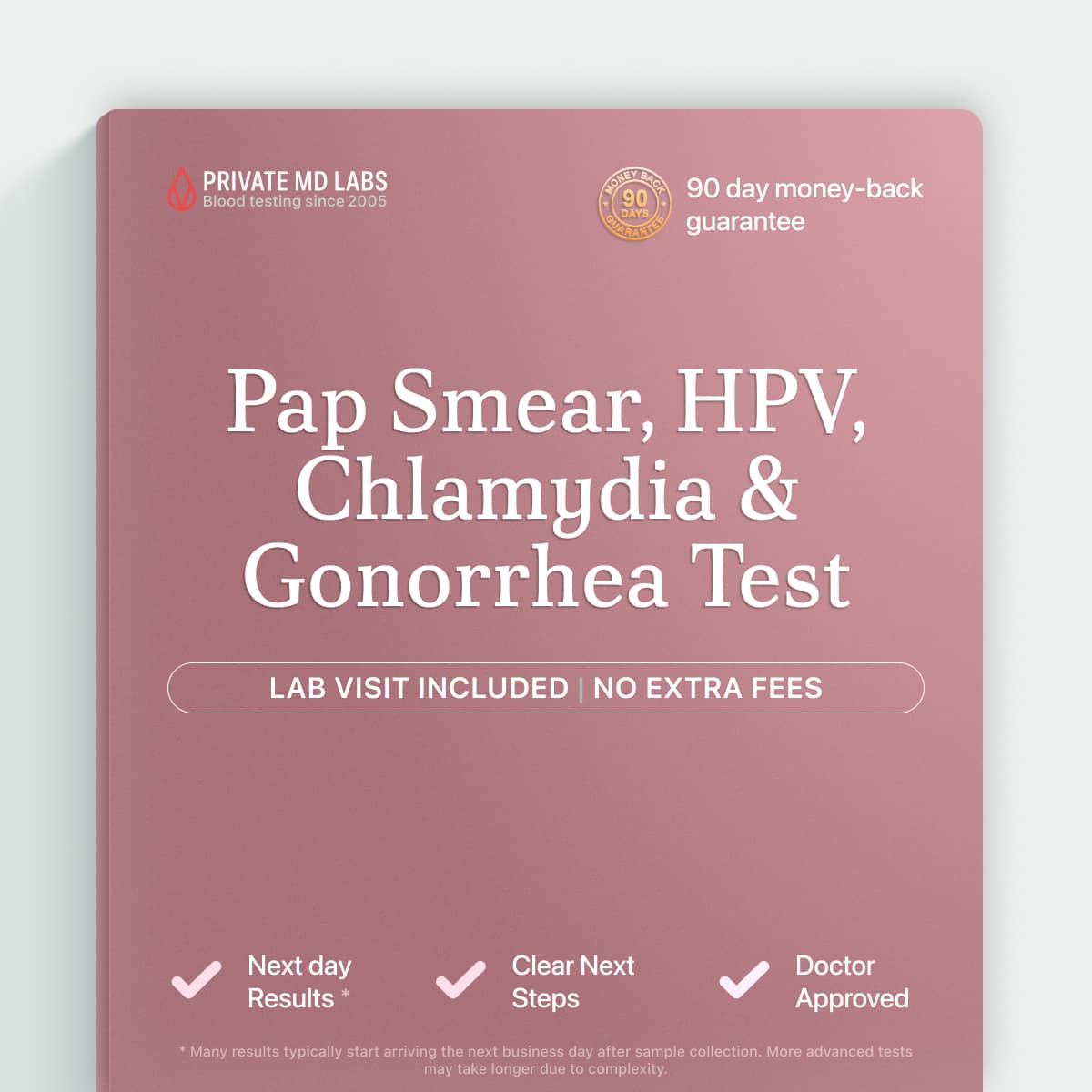 Combined Pap, HPV, chlamydia, and gonorrhea test for women's cervical health screening