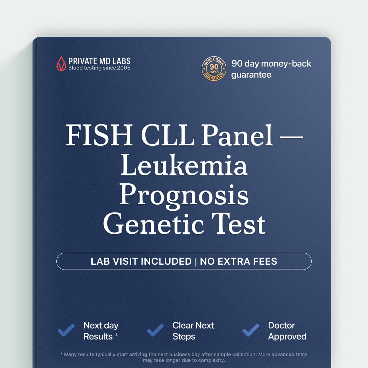 FISH CLL panel for patients monitoring chronic lymphocytic leukemia prognosis and genetic markers