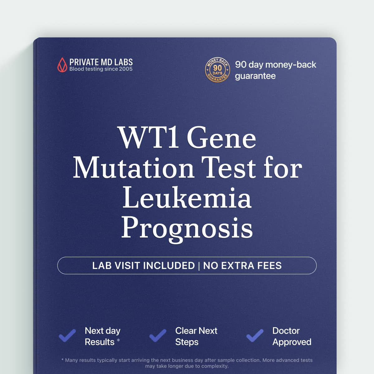 WT1 mutation test for AML patients tracking leukemia prognosis and relapse risk