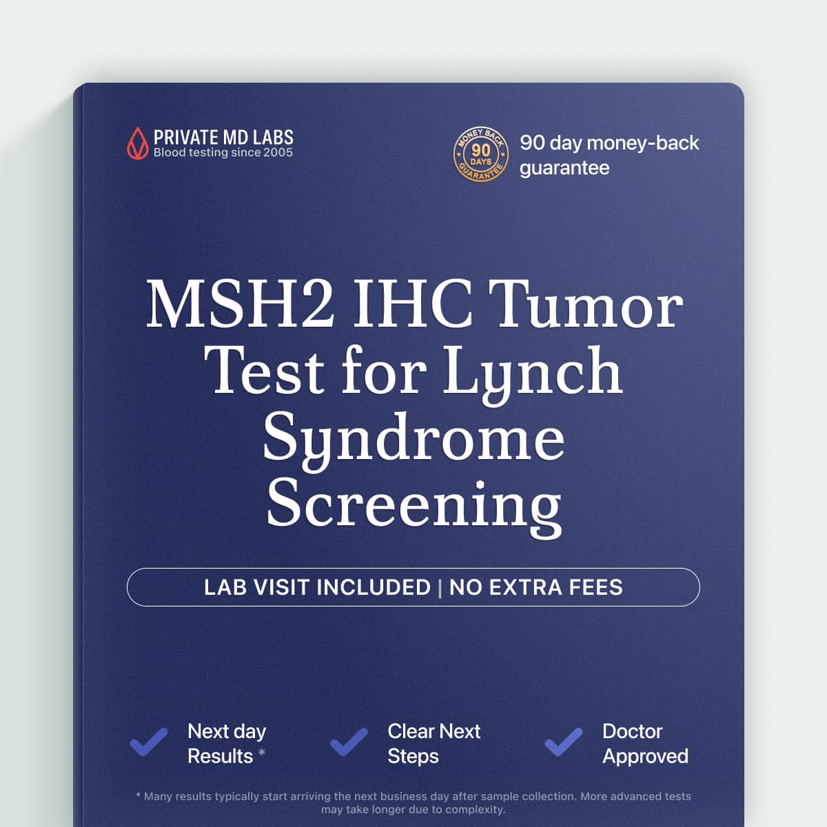 MSH2 IHC test for patients with tumor tissue evaluation for Lynch syndrome