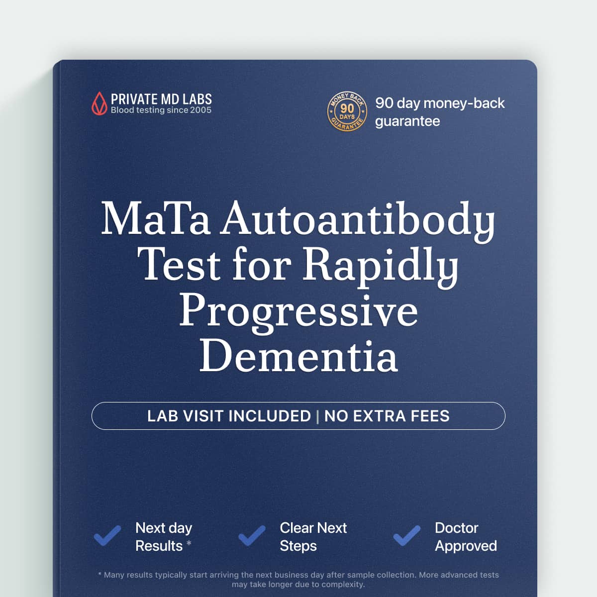 Specialized autoimmune antibody test for families facing rapidly progressive dementia symptoms