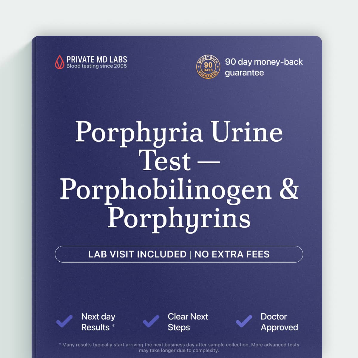 Specialized 24-hour urine test for diagnosing acute porphyria and related disorders