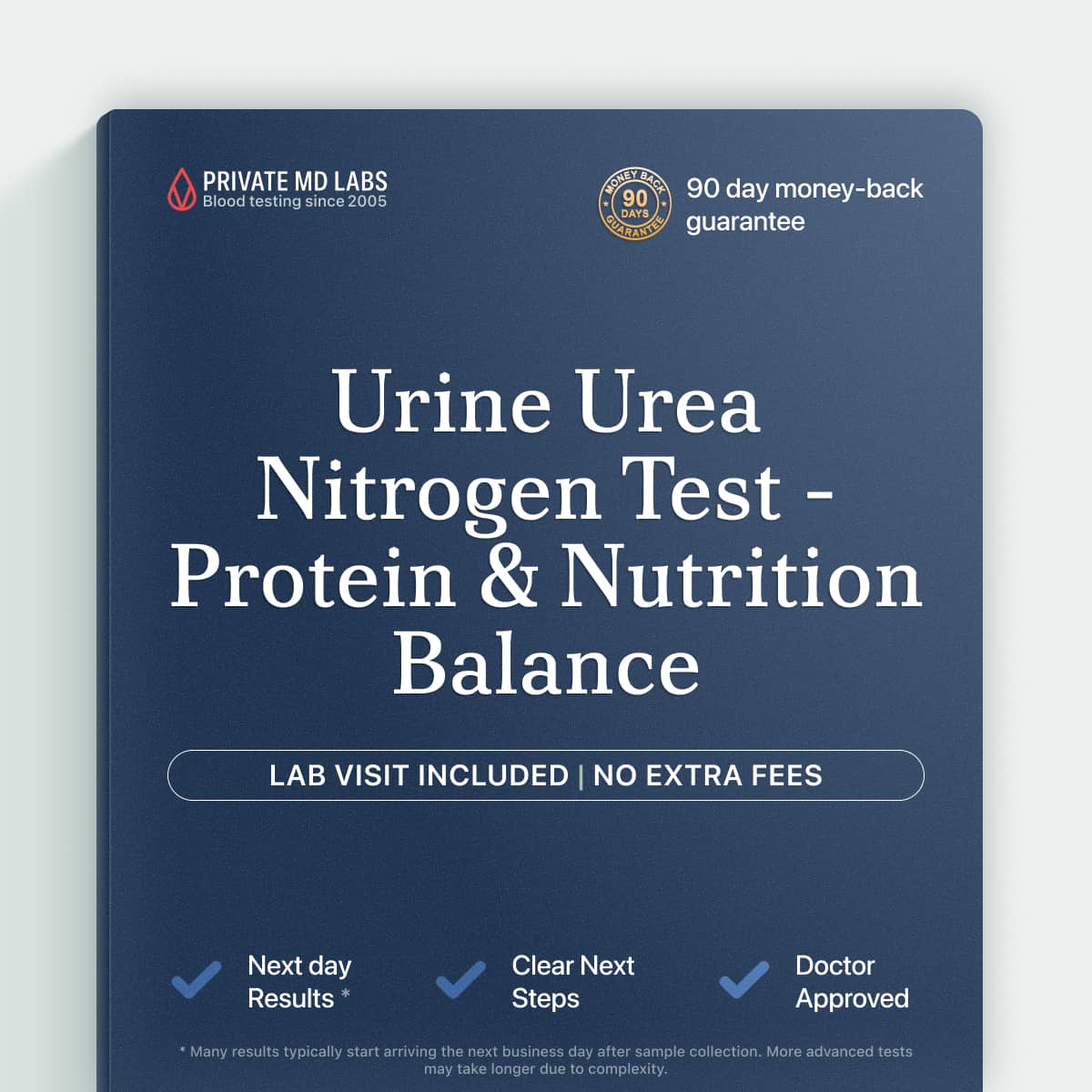 Urine urea nitrogen test for tracking protein intake and nitrogen balance