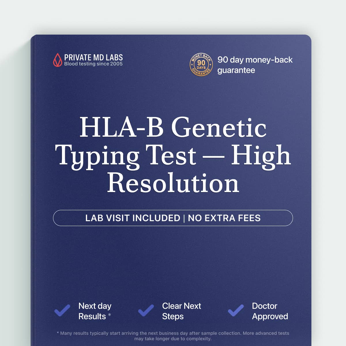 HLA-B genetic typing test for autoimmune and inherited condition risk screening
