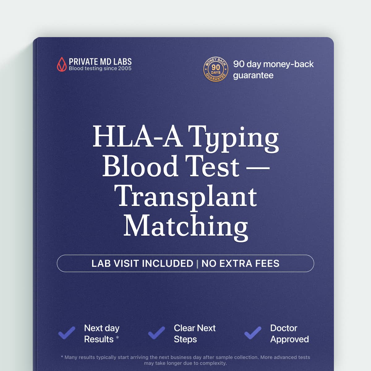 HLA-A genetic typing test for transplant matching and family health planning