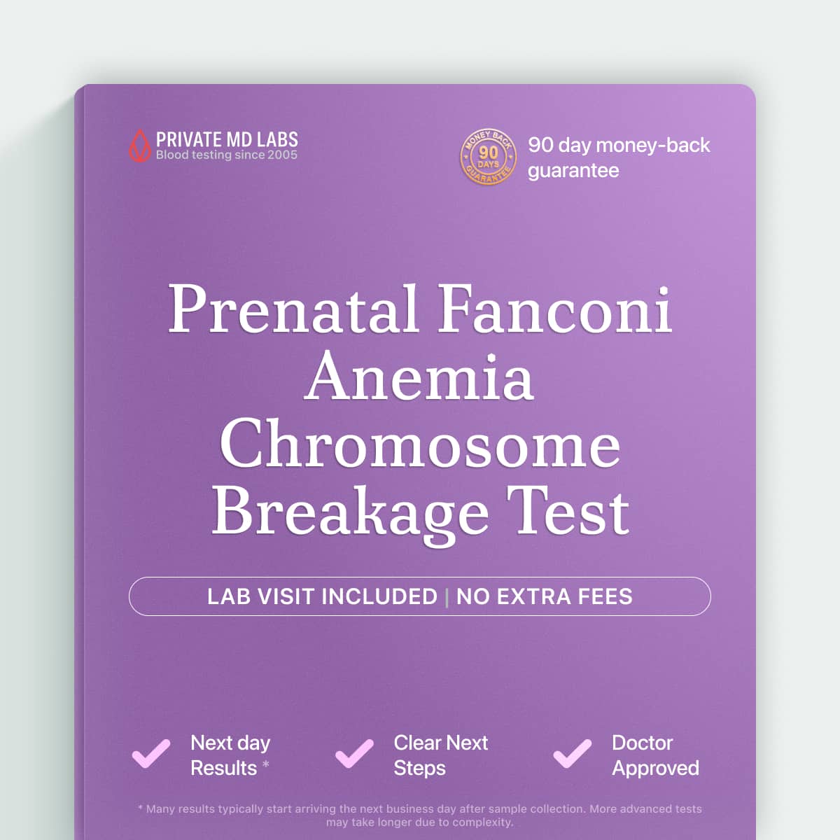Prenatal chromosome DEB assay test for Fanconi anemia risk during pregnancy
