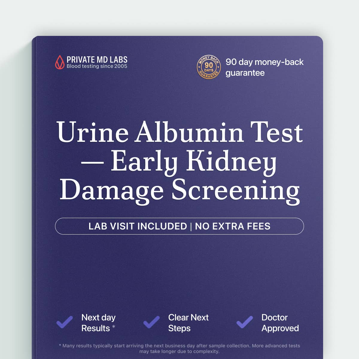 Urine albumin test for early kidney damage screening in diabetic patients