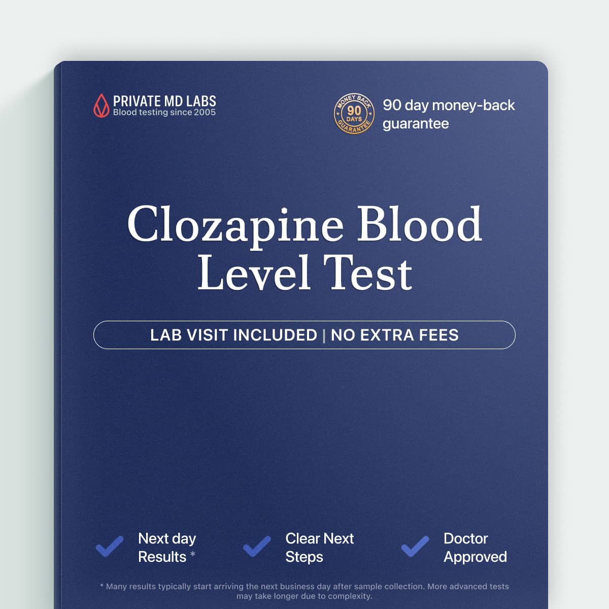 Clozapine blood test for monitoring antipsychotic medication levels and safety