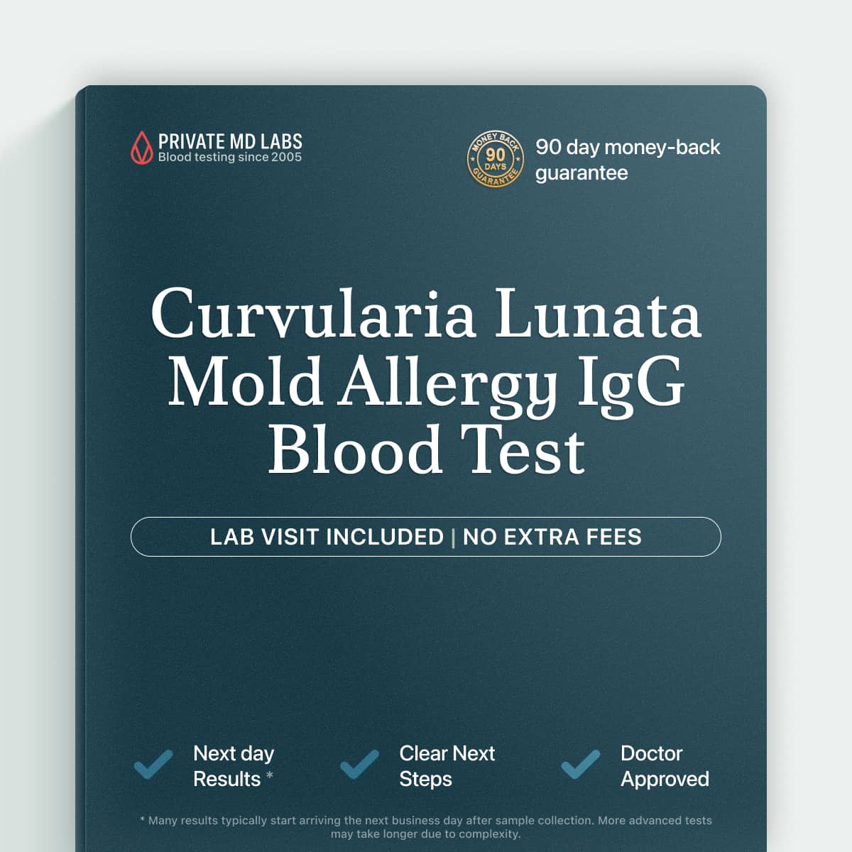 Curvularia lunata IgG blood test for mold allergy and respiratory symptom screening