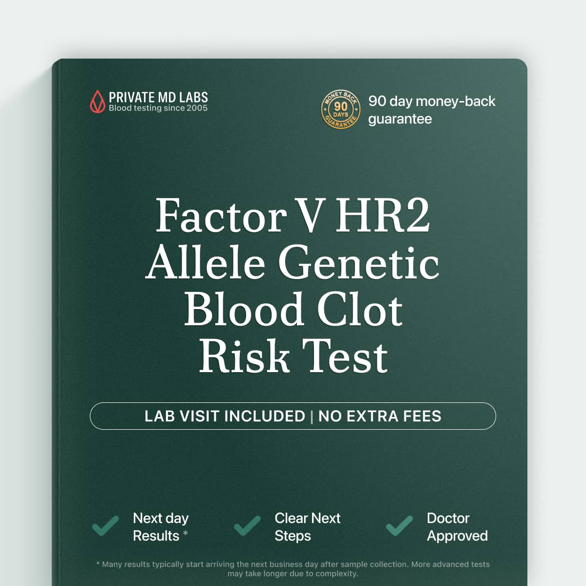 Genetic mutation test for people with family history of blood clotting disorders