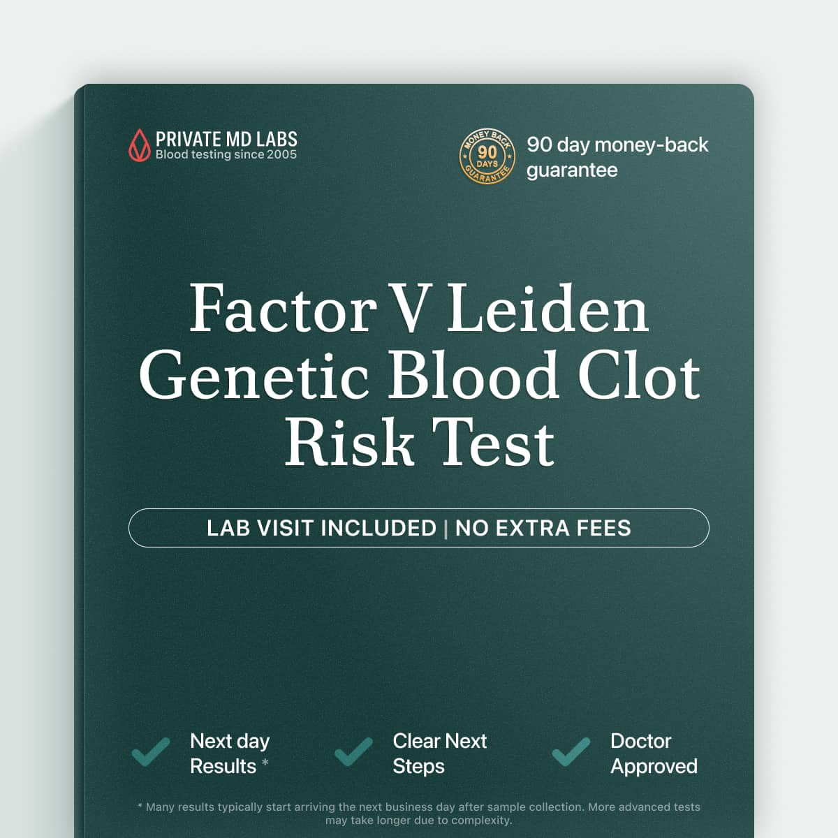 Genetic clotting risk test for people with family history of blood clots