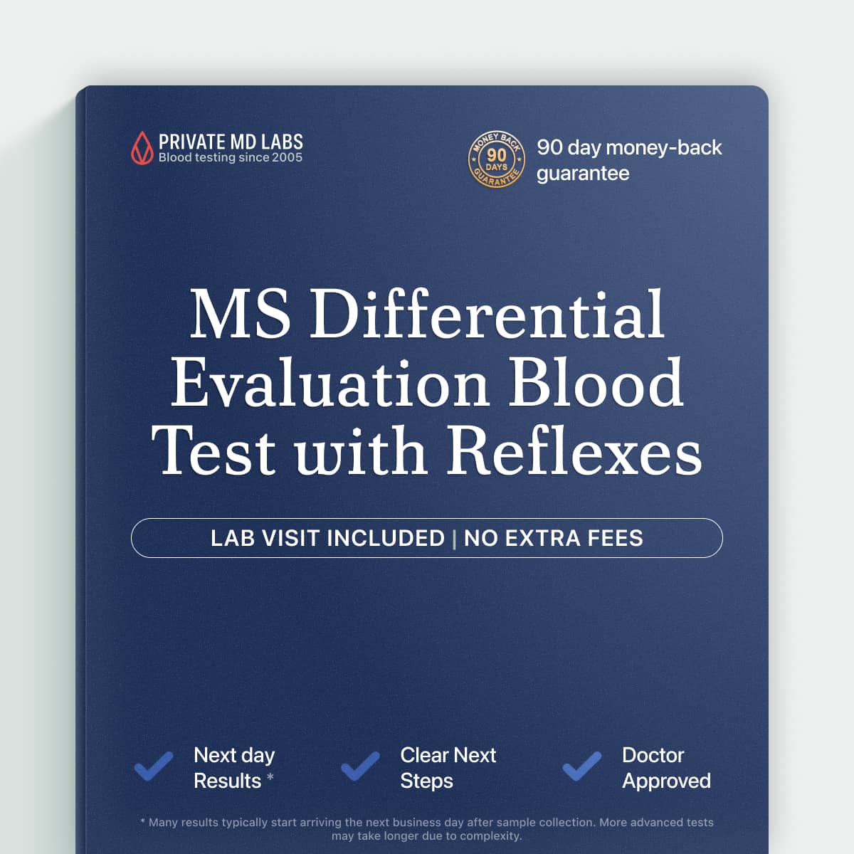 Neurological differential test for patients with MS-like symptoms needing diagnosis clarity