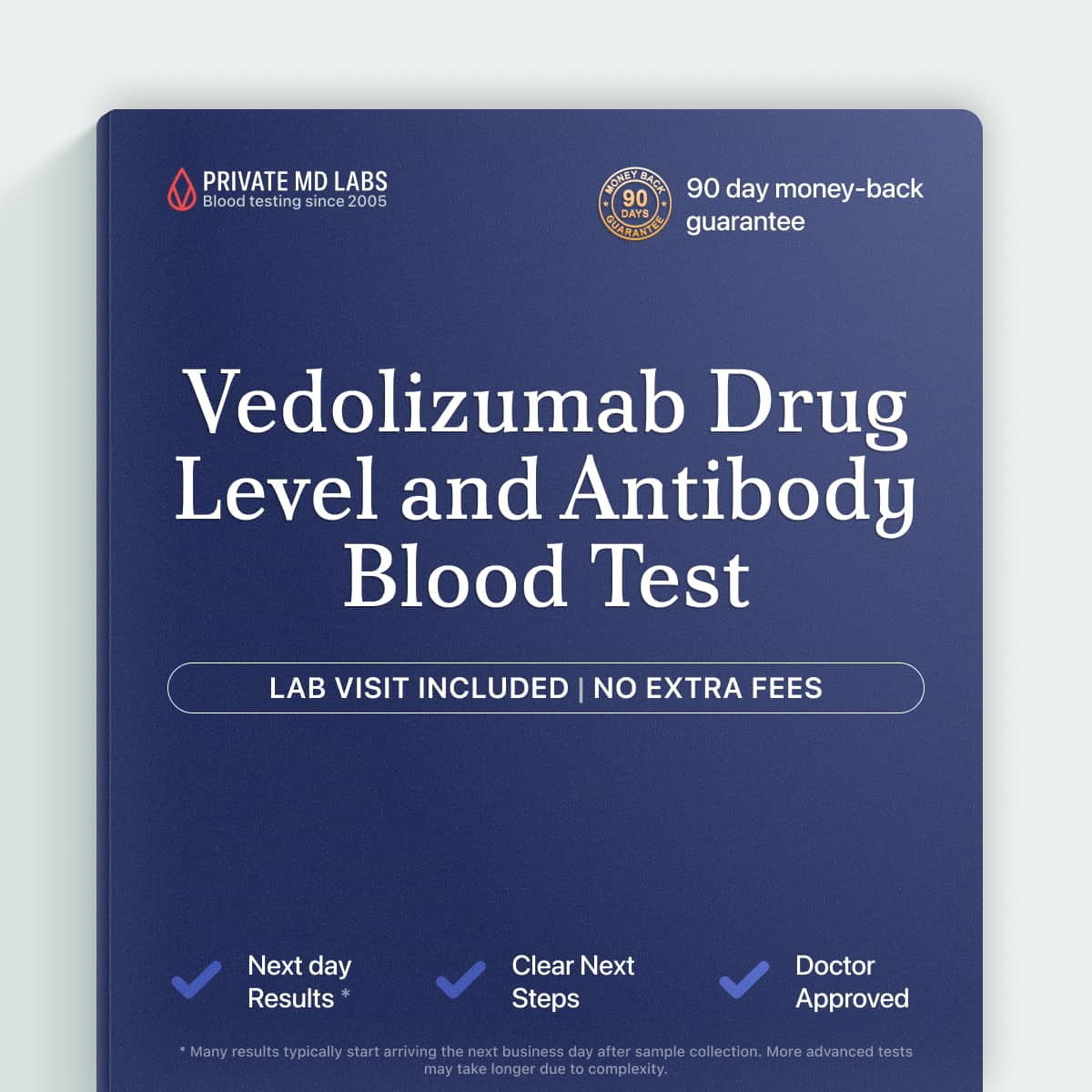 Vedolizumab drug level test for Crohn's and ulcerative colitis patients on therapy