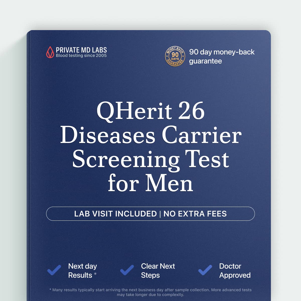 Carrier screening panel for men planning pregnancy and family genetic risk