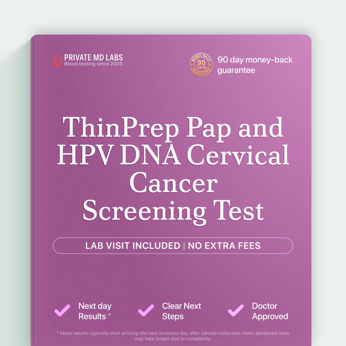 Pap smear and HPV DNA test for women's cervical cancer screening