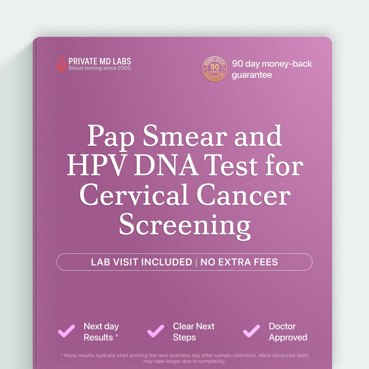 Pap and HPV DNA test for women screening for cervical cancer risk