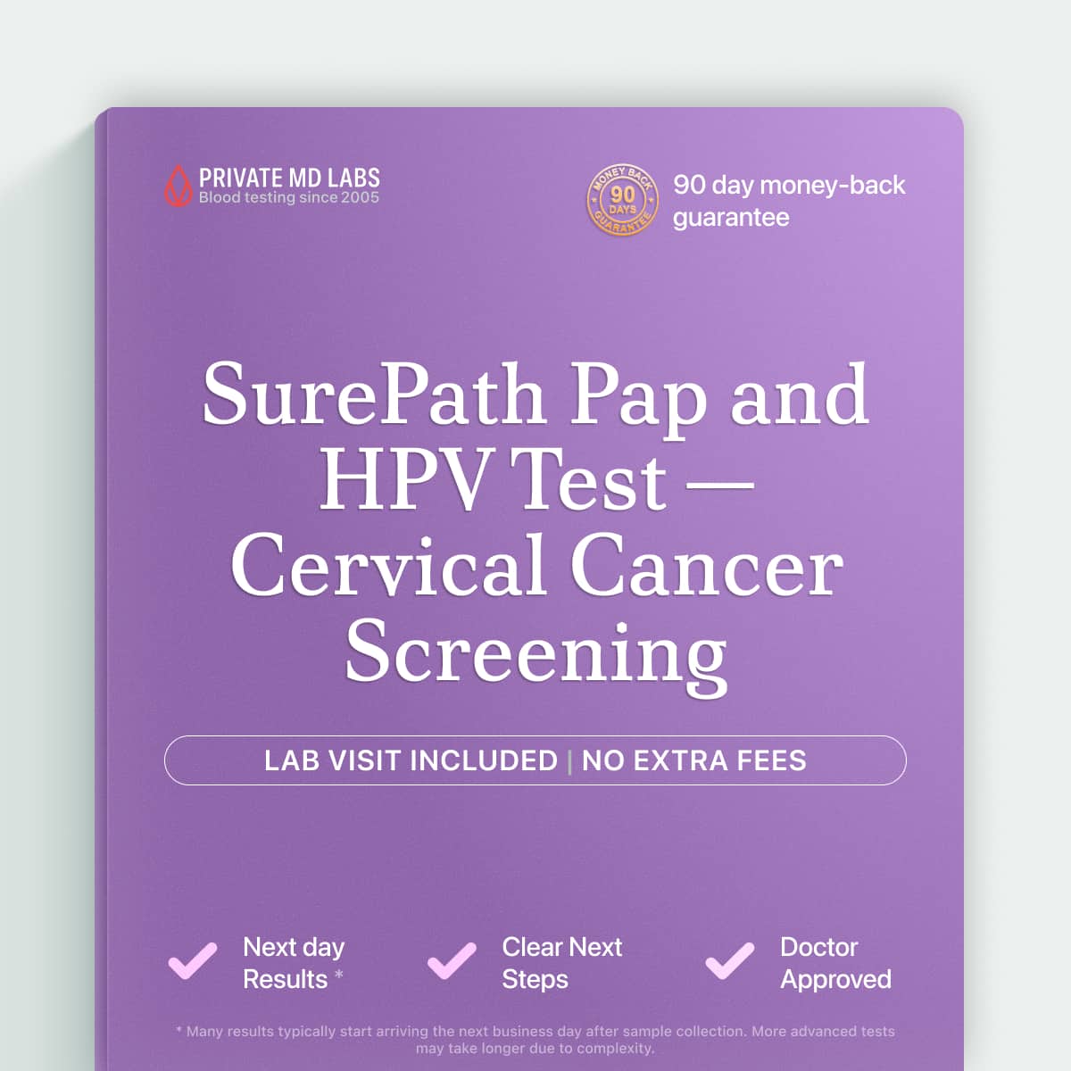 Pap and HPV test for women screening for cervical cancer risk