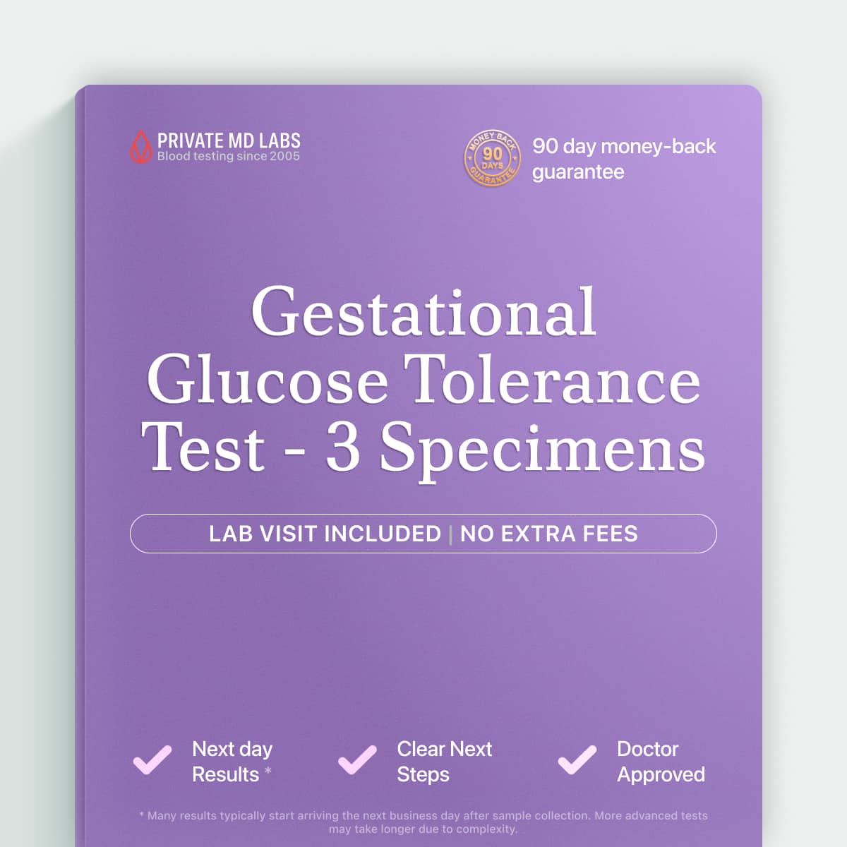 Gestational glucose tolerance test for pregnant women checking blood sugar control