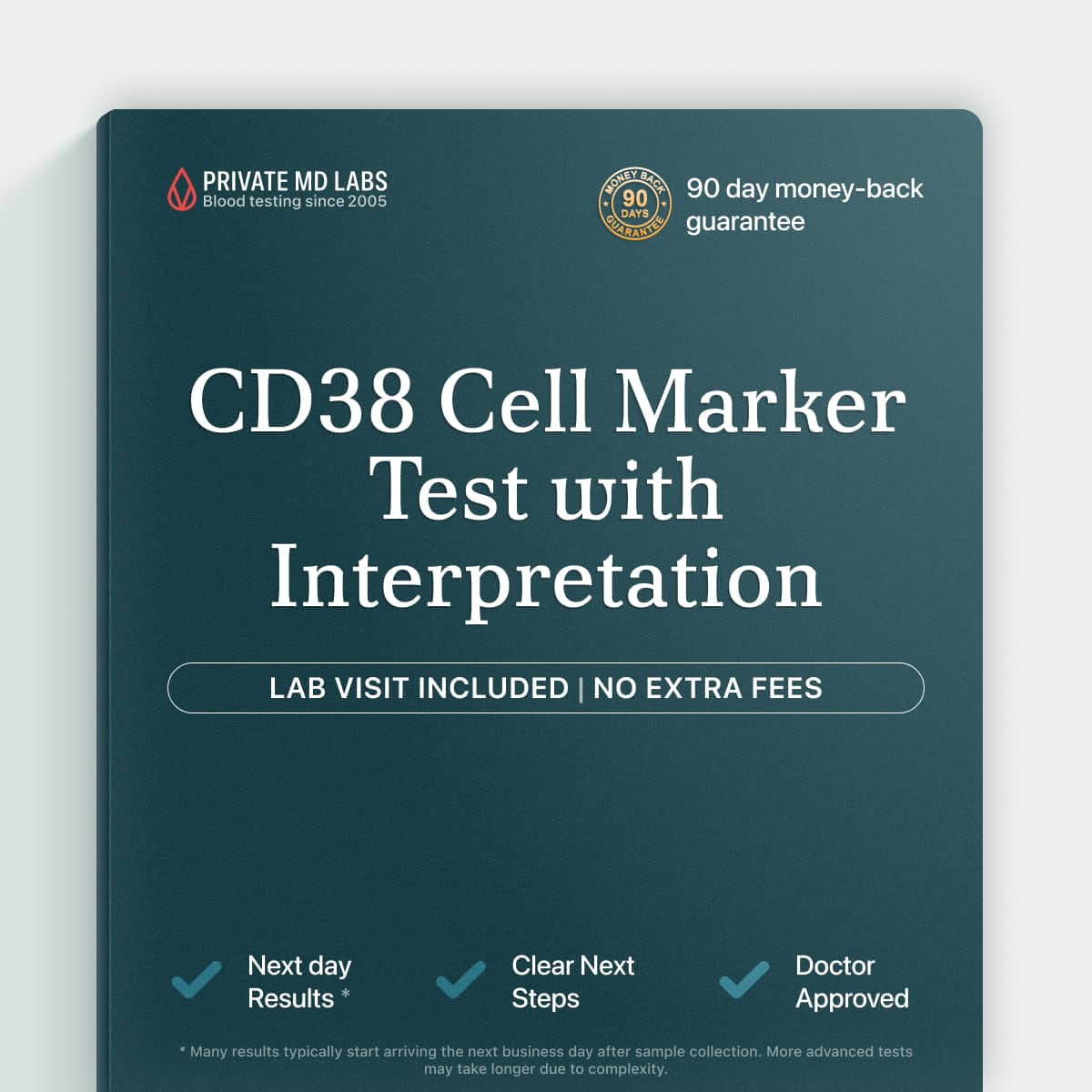 CD38 IHC test for evaluating blood cell markers linked to certain cancers