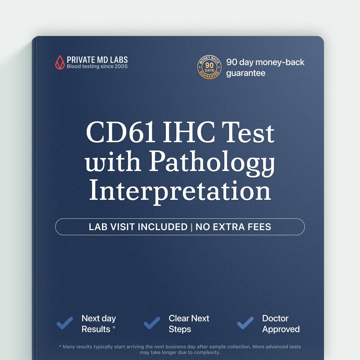 CD61 IHC test for identifying platelet-related cells in tissue cancer workups