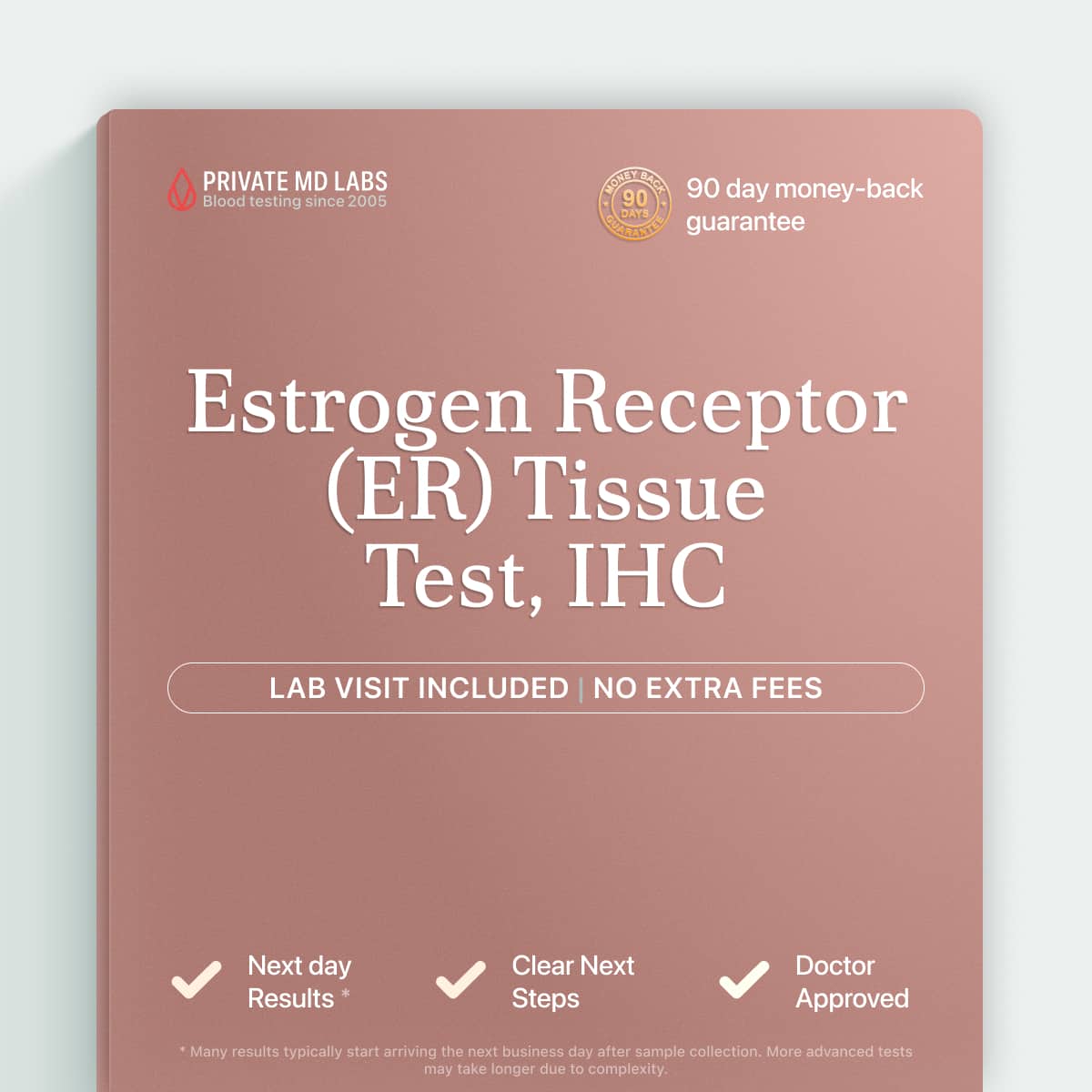 Estrogen Receptor IHC test for patients with cancer tissue biopsy results