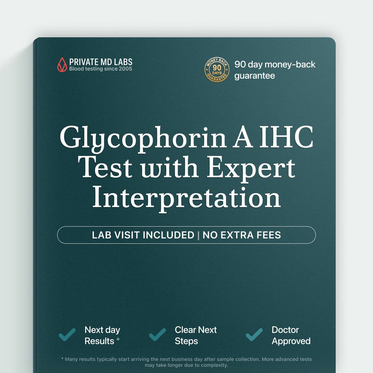 Glycophorin A IHC test for identifying blood cell lineage in cancer diagnosis