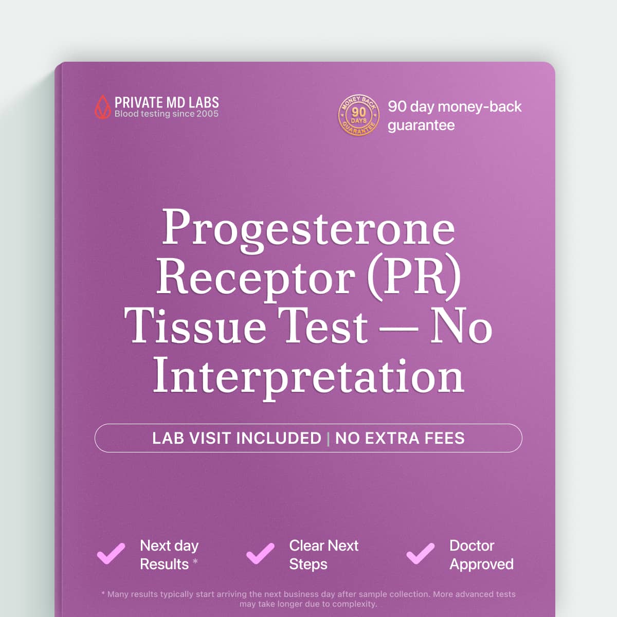 Progesterone Receptor IHC test for patients with a breast tissue biopsy or cancer diagnosis