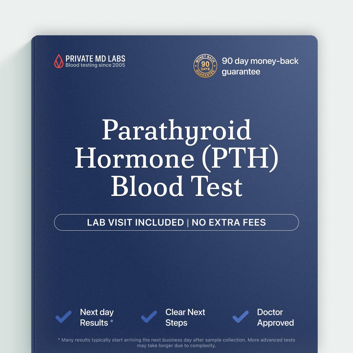 PTH test for parathyroid, calcium, and bone health concerns