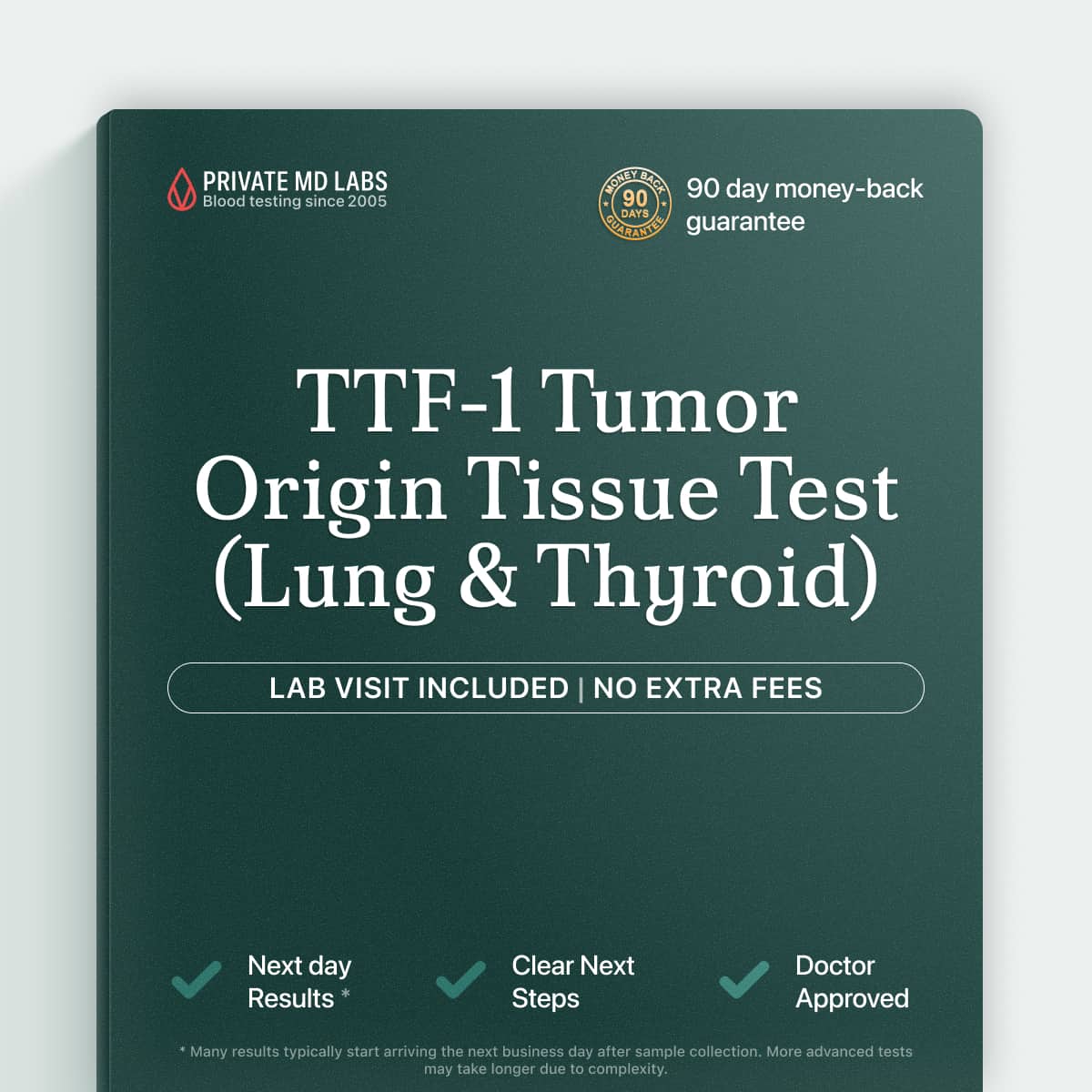 TTF-1 IHC tissue test helping identify lung or thyroid origin of tumors