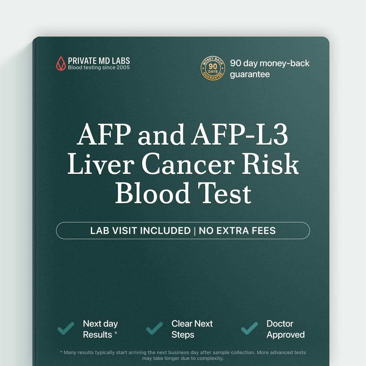 AFP-L3 liver cancer risk test for people with chronic liver disease or cirrhosis