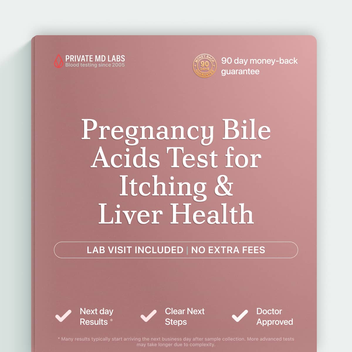 Pregnancy bile acids test for expecting mothers with itching or suspected liver issues