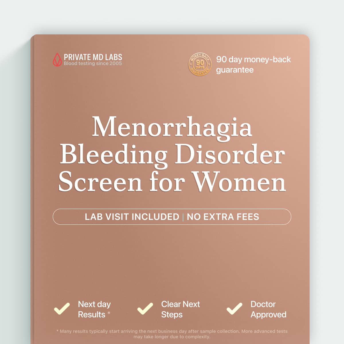 Bleeding disorder screen for women with heavy periods or abnormal uterine bleeding