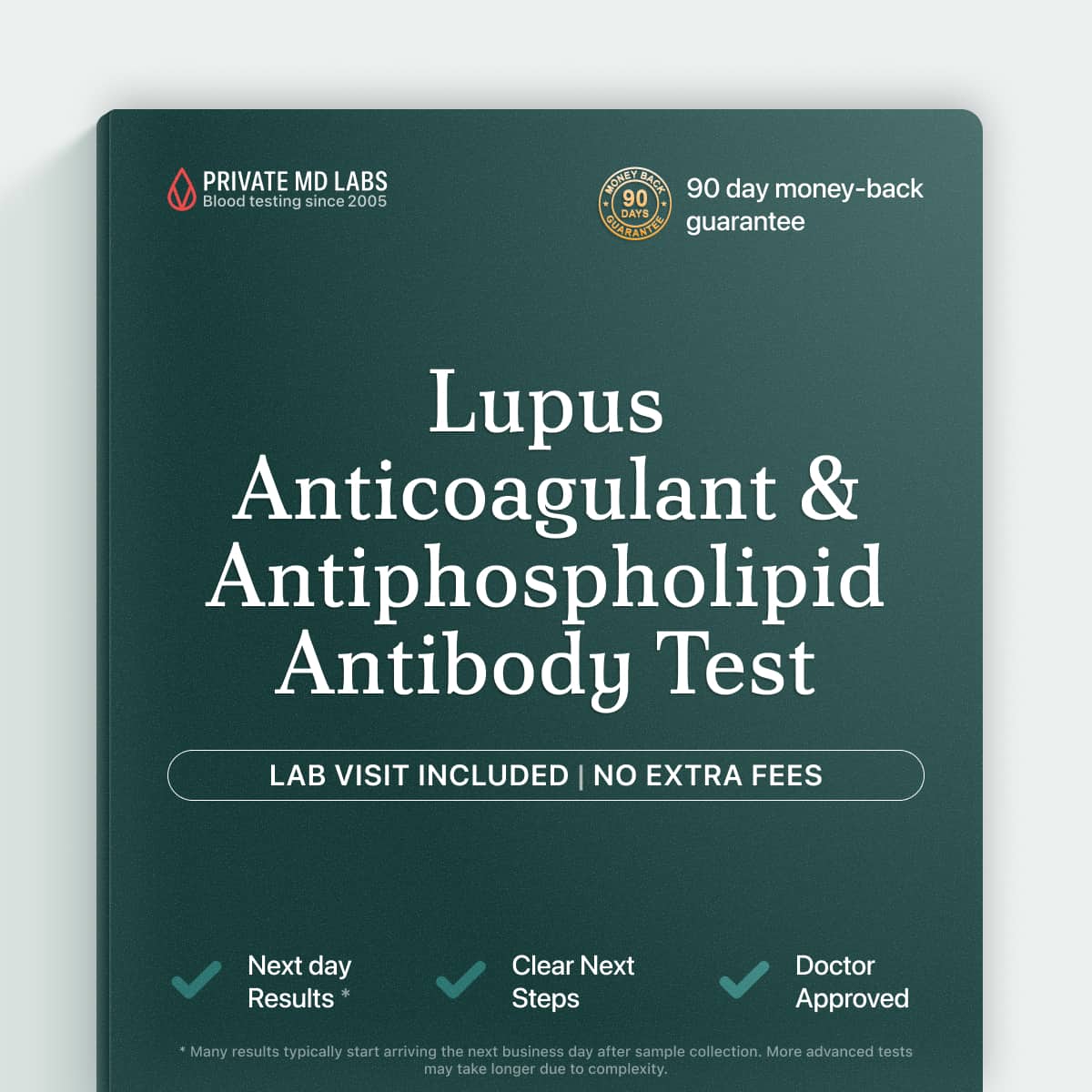 Lupus anticoagulant and antiphospholipid test for clotting and autoimmune risk concerns