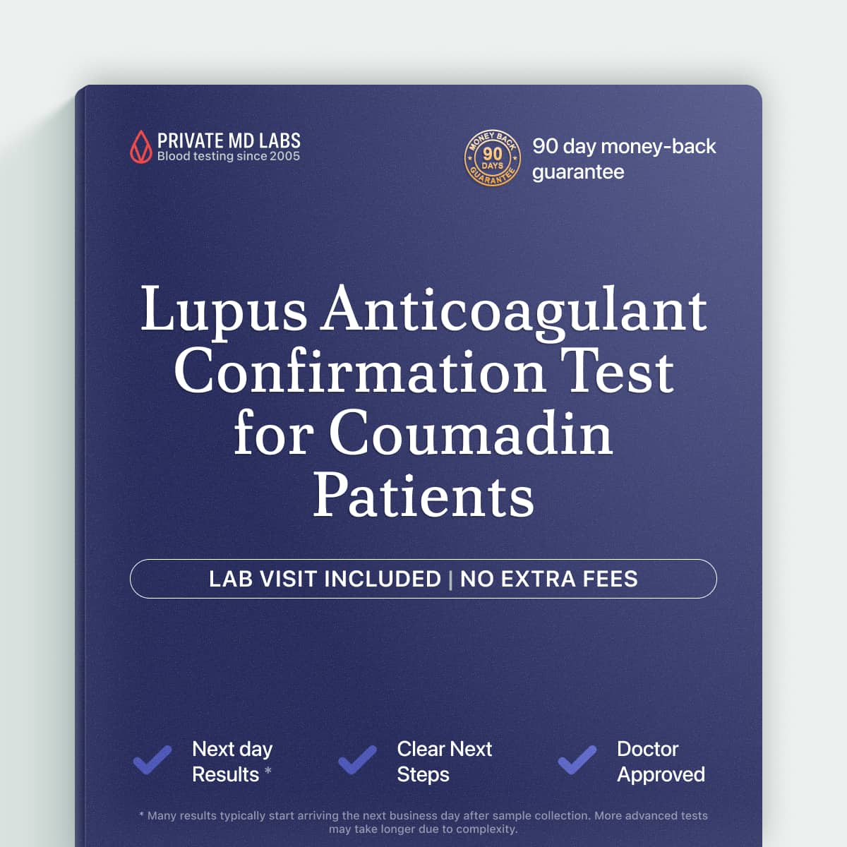 Blood clotting test for patients on Coumadin needing lupus anticoagulant confirmation
