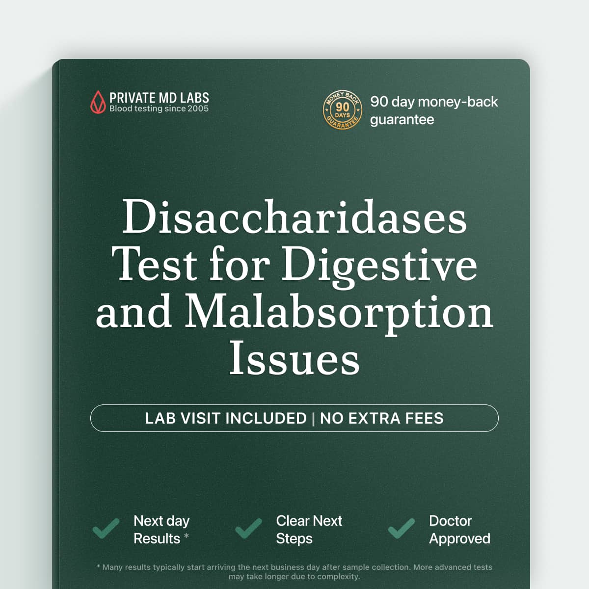 Disaccharidases test for digestive symptoms, malabsorption, and food intolerance concerns