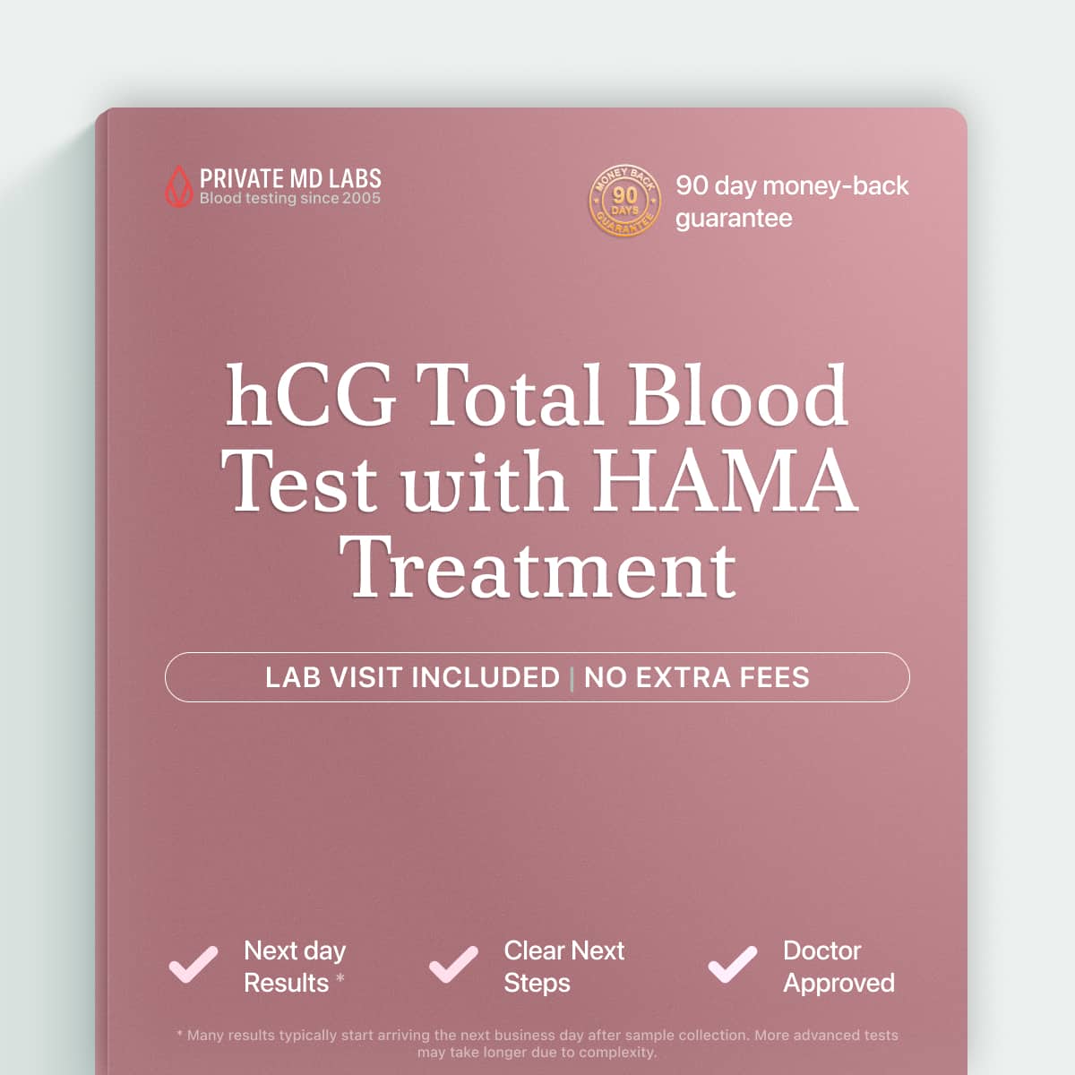 hCG blood test with HAMA treatment for accurate pregnancy and fertility monitoring