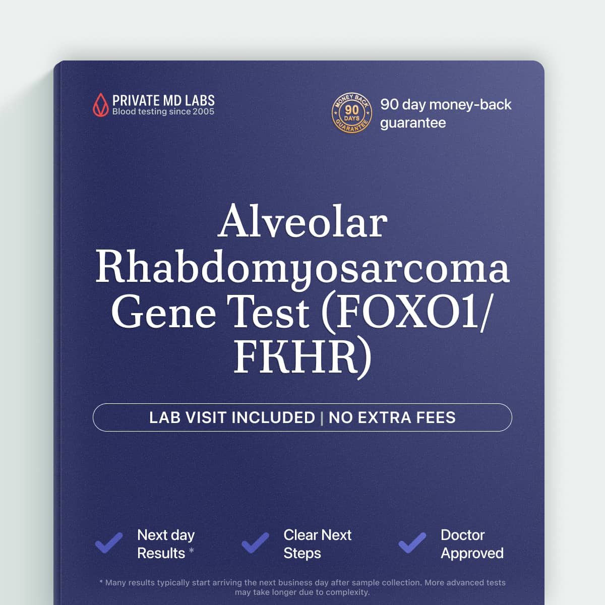 FISH test for alveolar rhabdomyosarcoma diagnosis via FOXO1 gene rearrangement