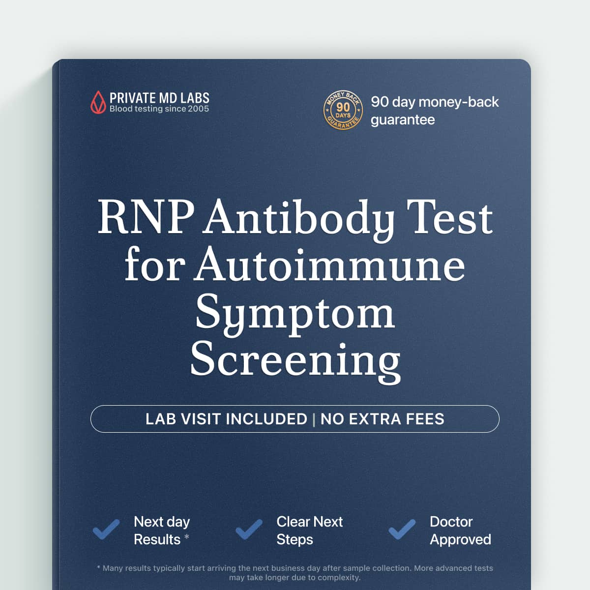 RNP antibody test for detecting mixed connective tissue disease and autoimmune symptoms