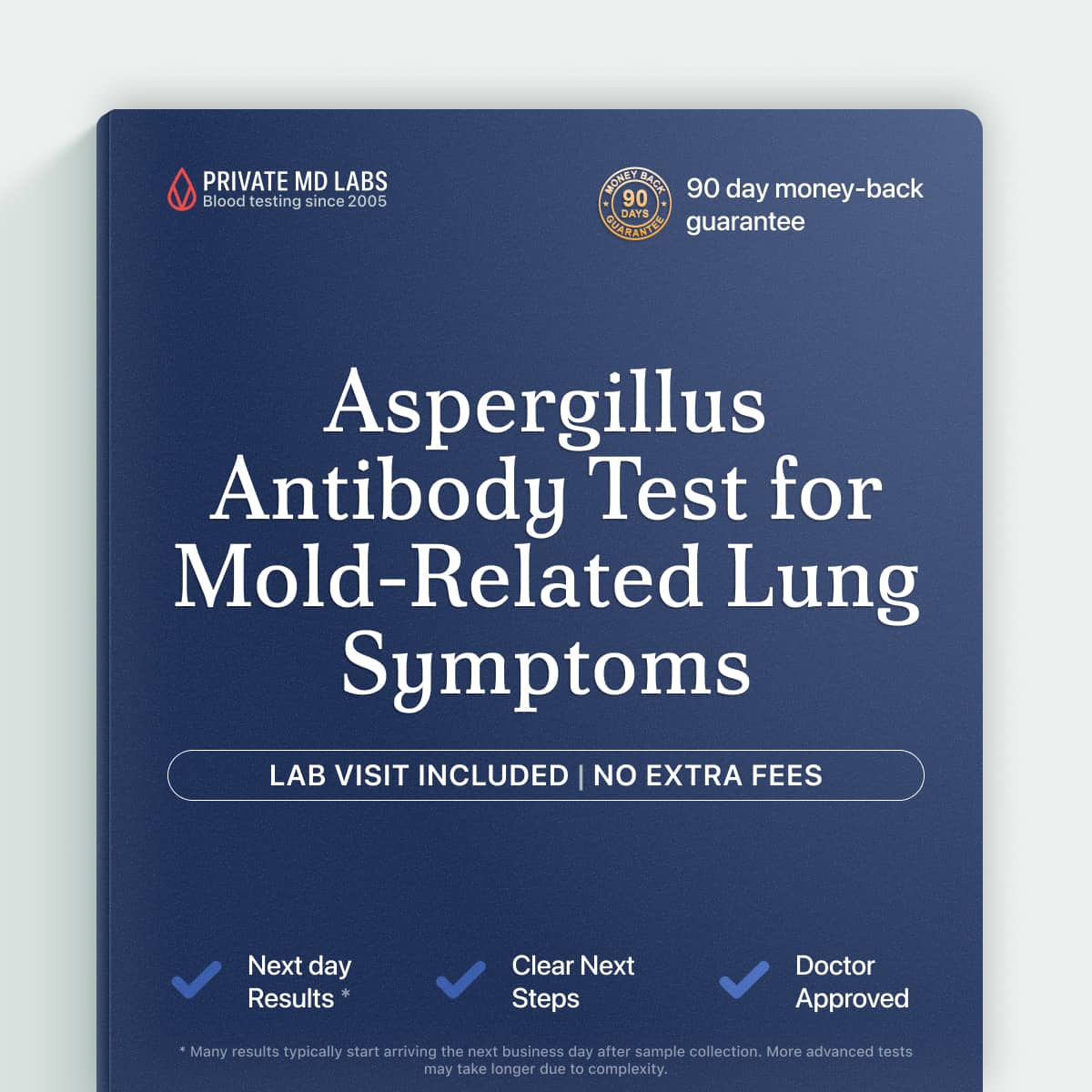 Aspergillus antibody test for immunocompromised patients with suspected fungal lung infection