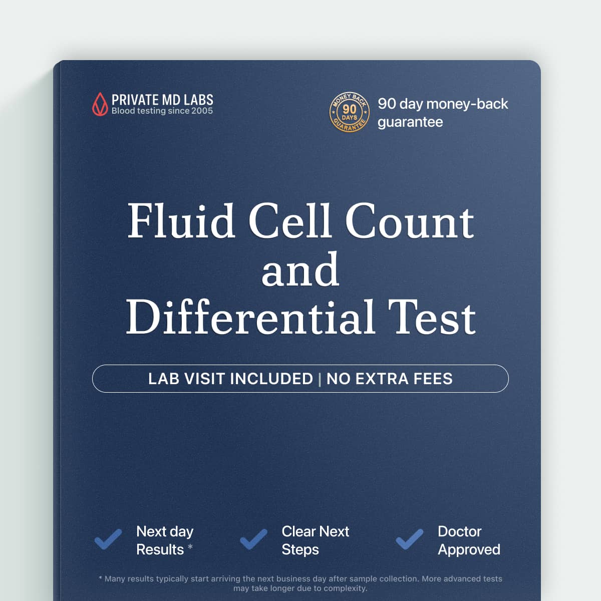 Specialized fluid cell count test for evaluating inflammation and membrane damage