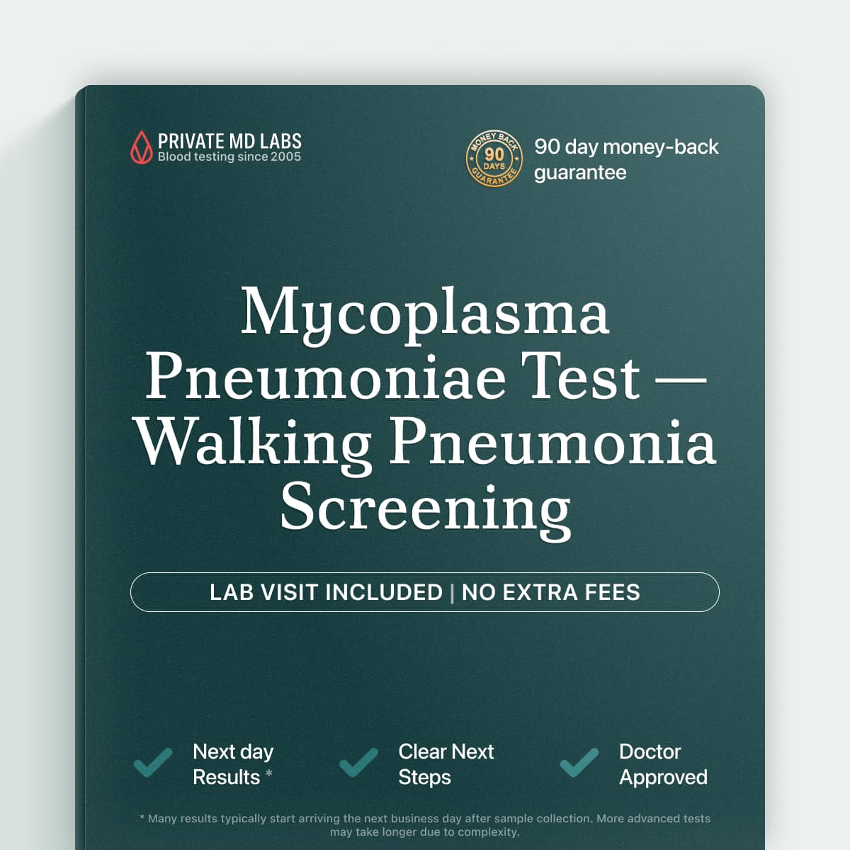 Mycoplasma pneumoniae IgM test for adults with persistent cough or suspected walking pneumonia