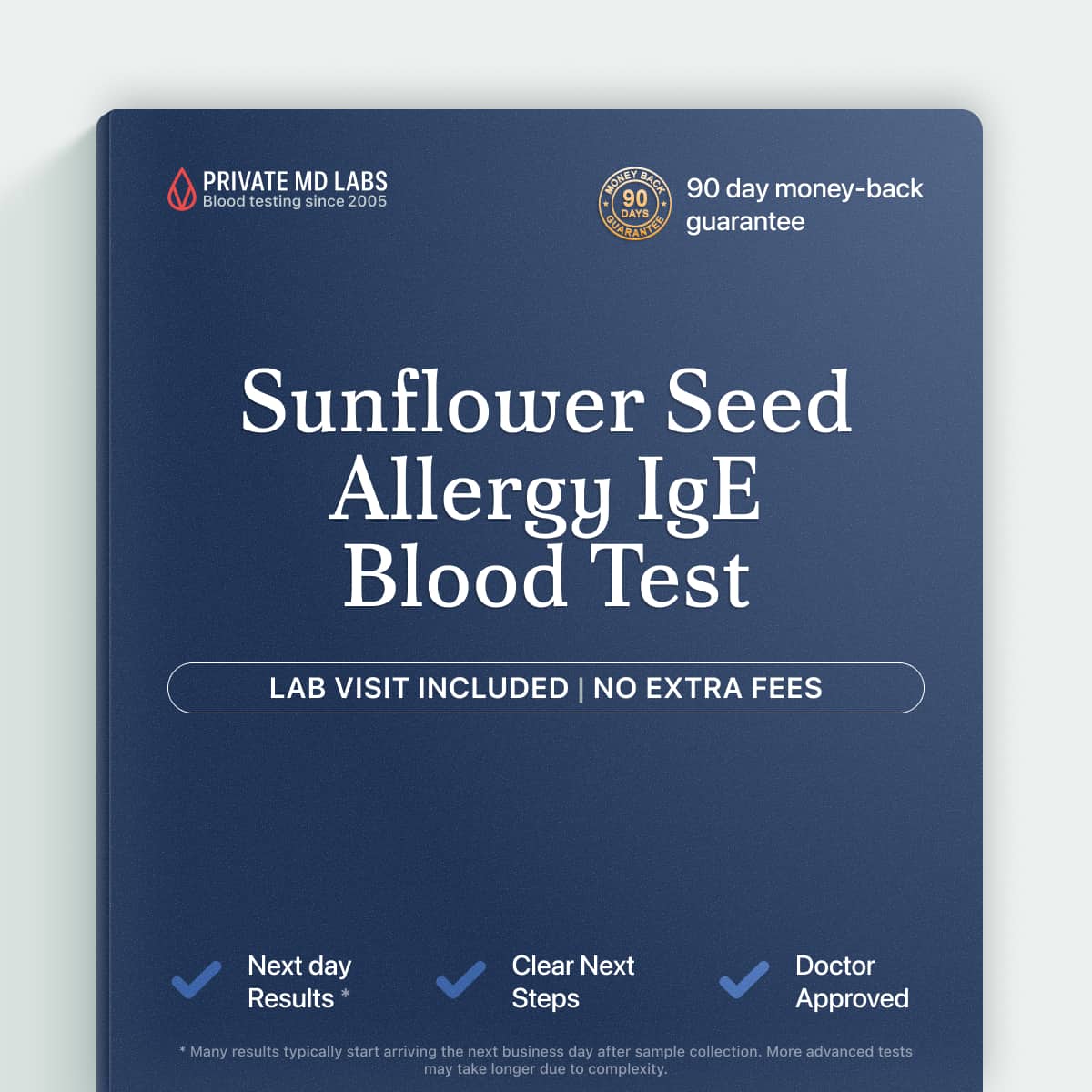 Sunflower seed allergy IgE blood test for food sensitivity and reaction symptoms